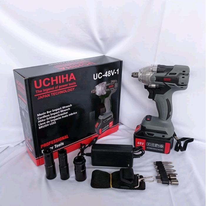 Terbaru Impact Wrench 48 Vf 1 Baterai Kardus Brushless Merk Uchiha Japan Teknologi
