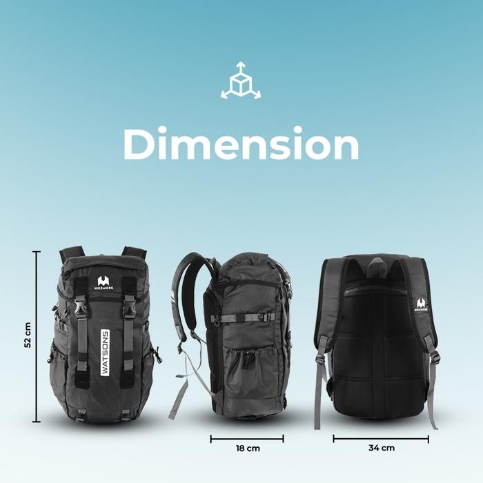 Tas Ransel Daypack Travelling Hikemore Watsons