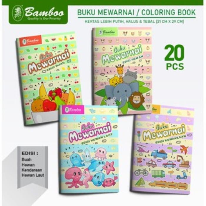 

SARI Bamboo Coloring Book Sbb / Buku Seri Belajar Berhitung [20 Pcs]