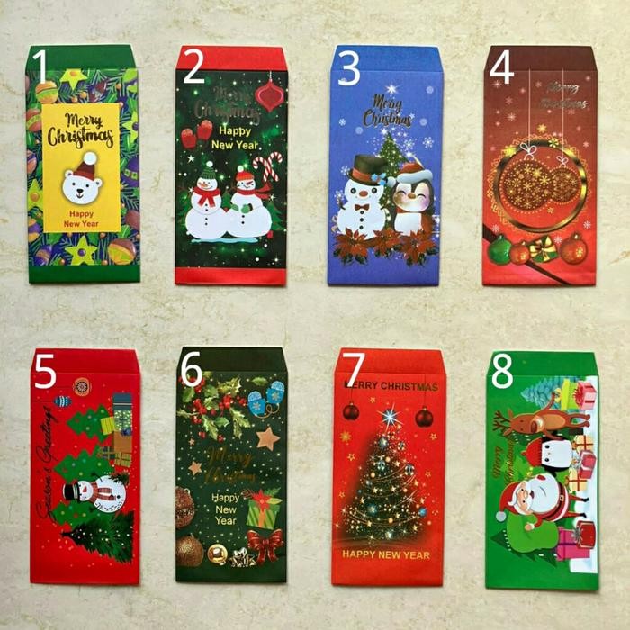 

5WUM Amplop Natal Isi 10 / Angpau Natal Isi 10 / Amplop Merry Christmas