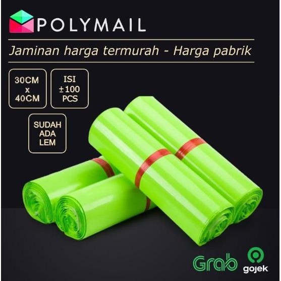 

SARI Plastik Polymailer 100Pcs 30X40Cm Glossy Hijau
