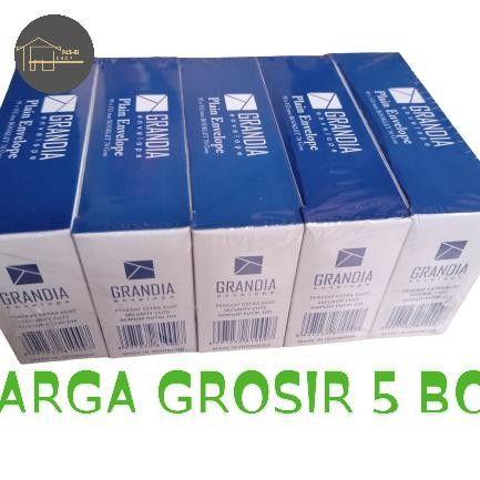 

5WUM Amplop Polos Grandia Putih 104 Dengan Perekat - 5 Box