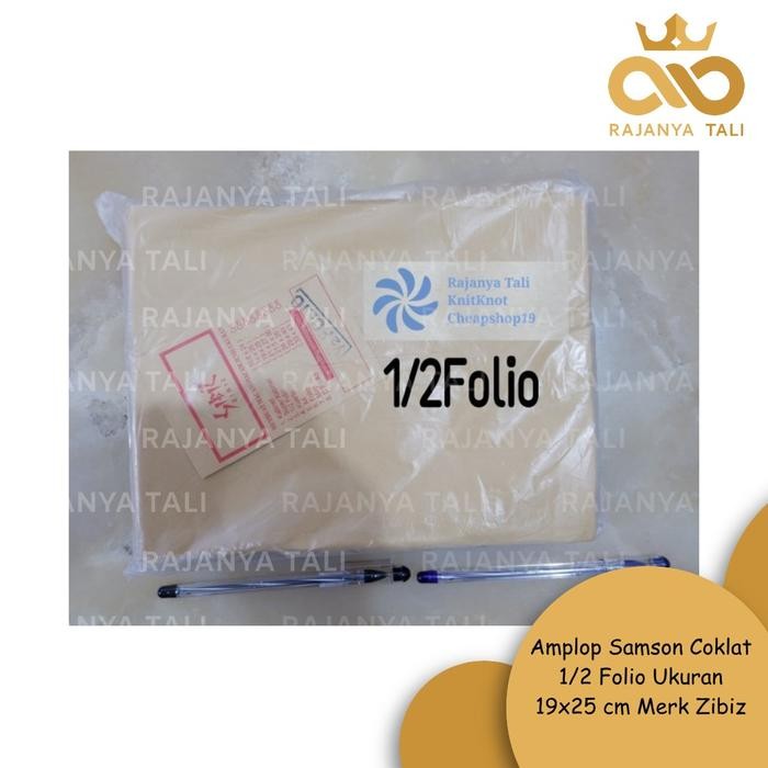 

5WUM Amplop Samson Coklat 1/2 Folio Ukuran 19X25 Cm Merk Zibiz