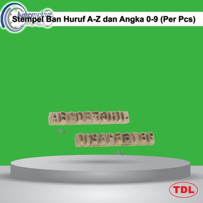 

SARI Stempel Ban Huruf A-Z Dan Angka 0-9 1/2" (Per Pcs)
