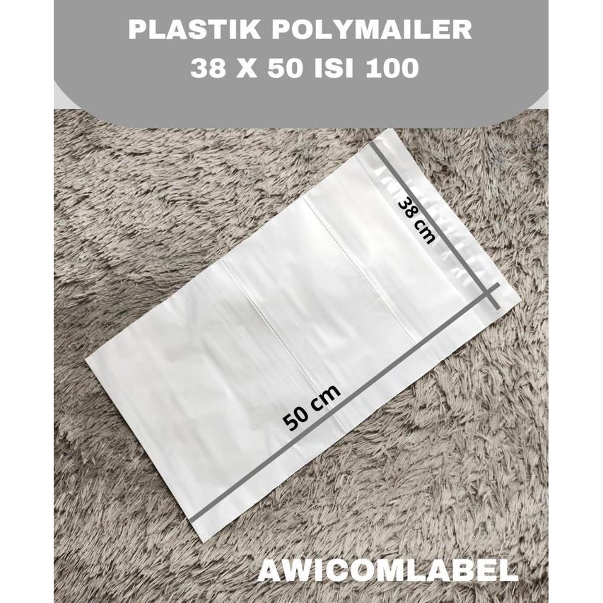 

SARI 38X50 Polymailer Putih Plastik Packing Ukuran 38 X 50 Cm Isi 100