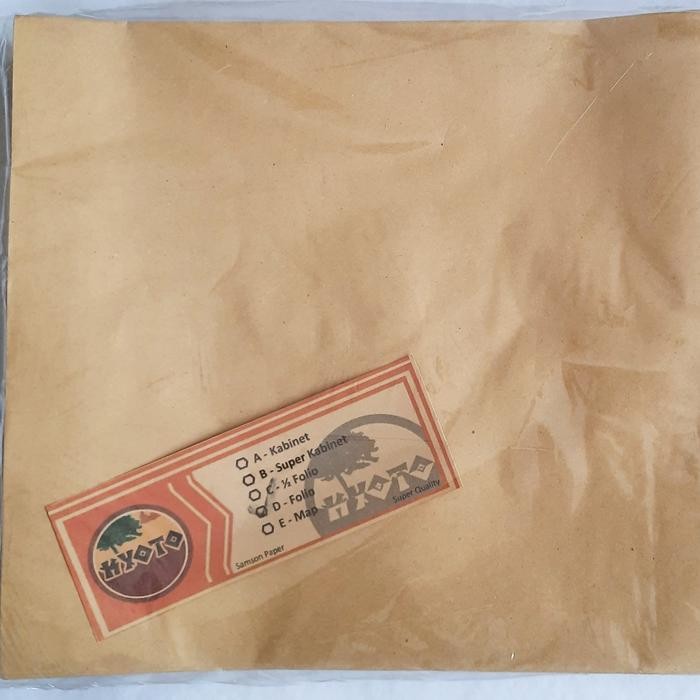 

SARI Amplop Coklat, Samson D, Ukuran Folio/F4, Non Seal, 100 Lembar Plastik
