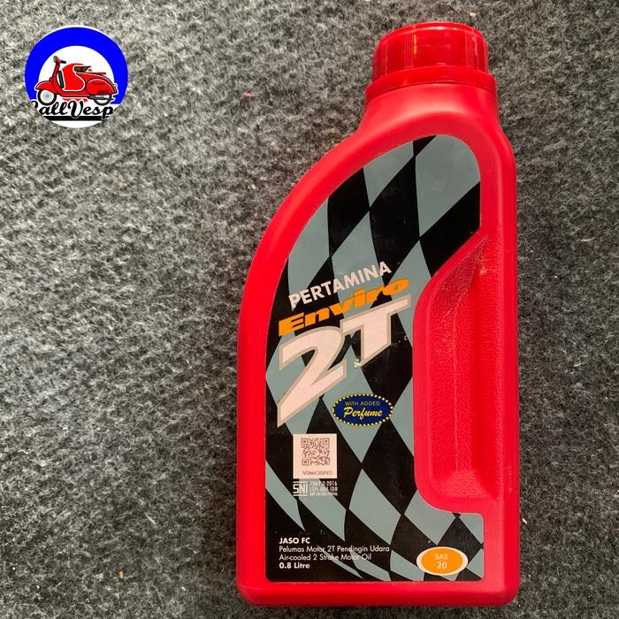 OLI SAMPING OLI CAMPUR PERTAMINA ENVIRO 2T VESPA, RX KING,NINJA 2TAK