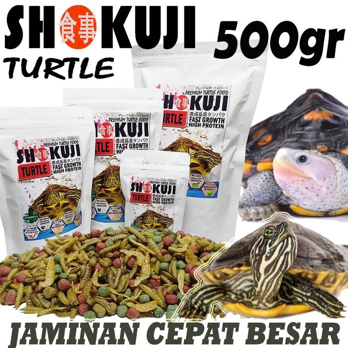 500GR SHOKUJI PELET BRAZIL RES CST MONBI PELET KURA AMBON MAKANAN TURTLE FOOD KURA KURA AIR DAMER