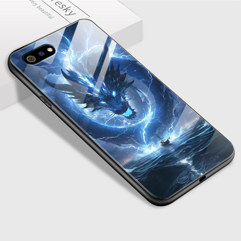 Casing Hp Untuk Realme C2 Case Phone Hardcase Cassing Mode Naga 2127 BL