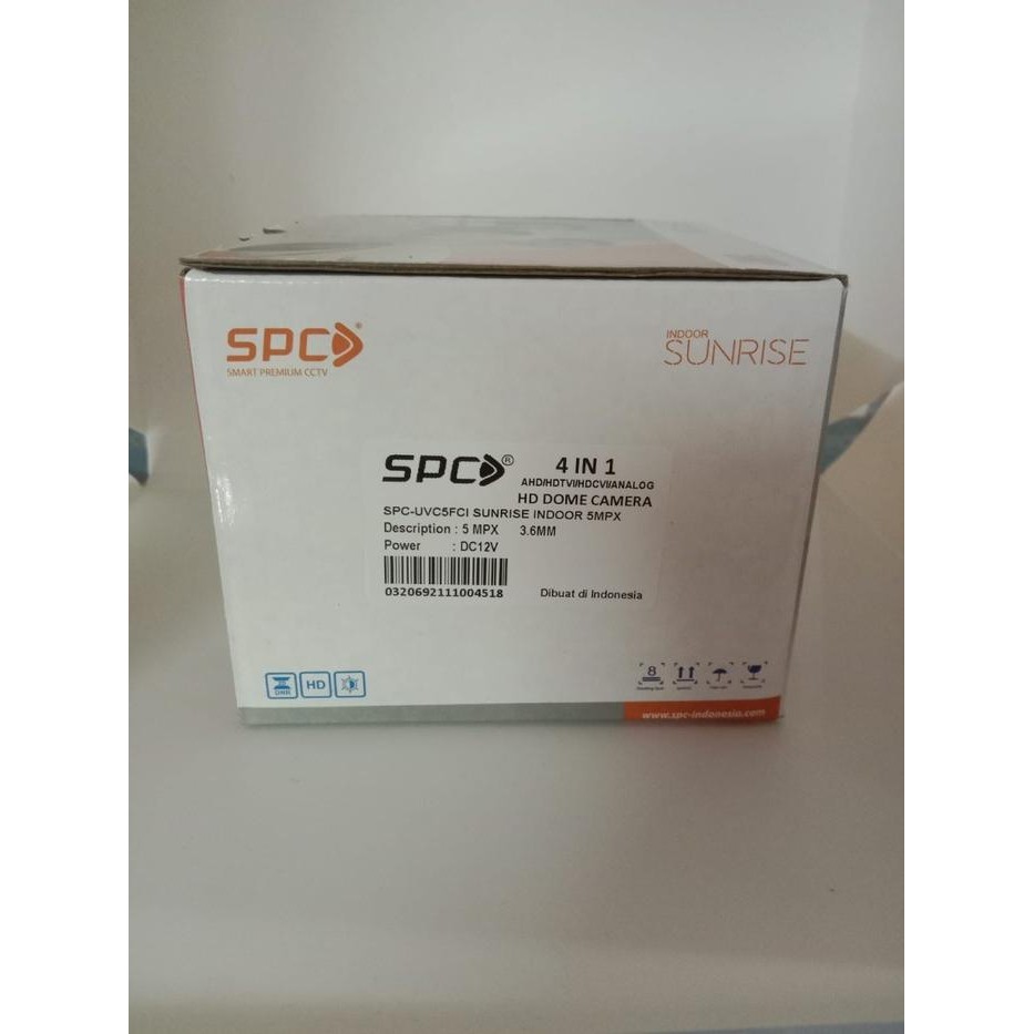 Camera Cctv Spc Sunrise Indoor 5Mp, Malam Bisa Berwarna (Full Colour)