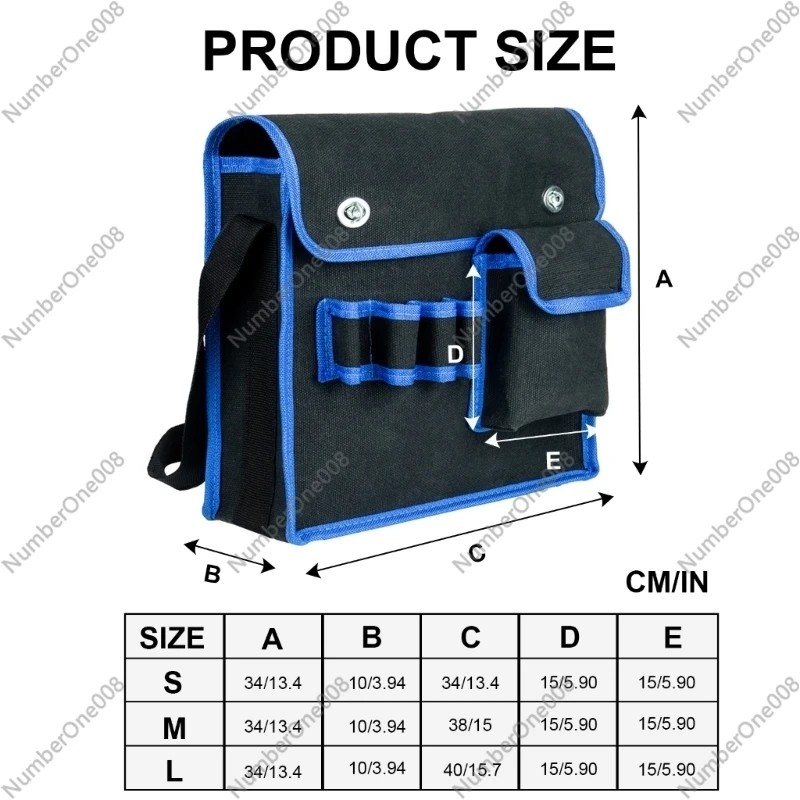 Canvas Tool Bag, Heavy Duty Tool Storage Bag Large Capacity Tool Storage Bag