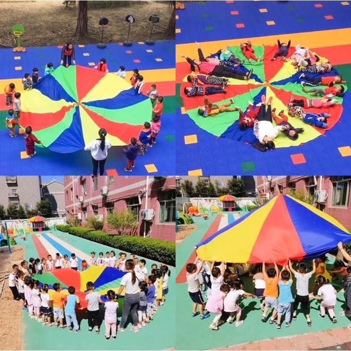 Mainan Parasut Pelangi Mainan Outdoor Anak Tk Permainan Anak Sekolah