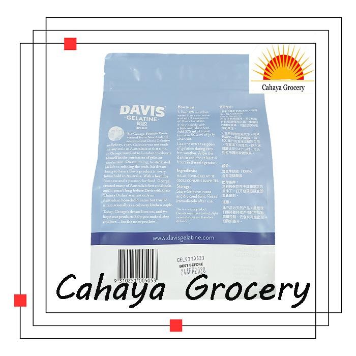 

Gelatine Davis 500Gr / Gelatine 500Gr