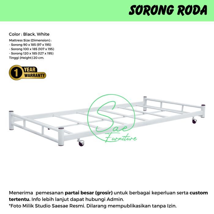 Sorong Ranjang Besi Tarik Minimalis Ekonomis