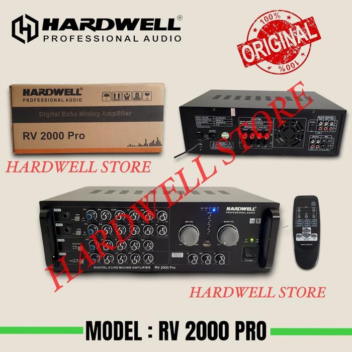 POWER AMPLIFIER HARDWELL RV 2000 ORIGINAL AMPLI KARAOKE