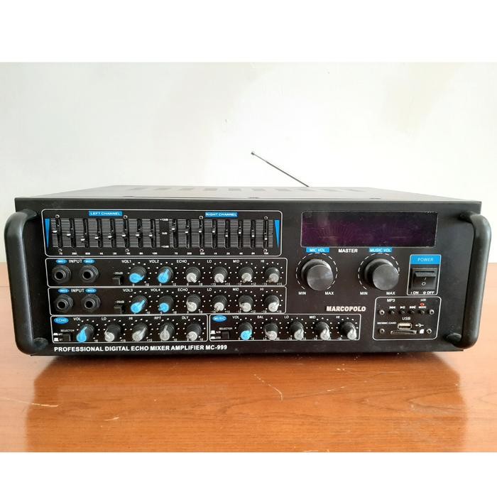 AMPLIFIER KARAOKE (MP3/US/BLUETOOTH) MARCOPOLO MC 999,POWER BESAR