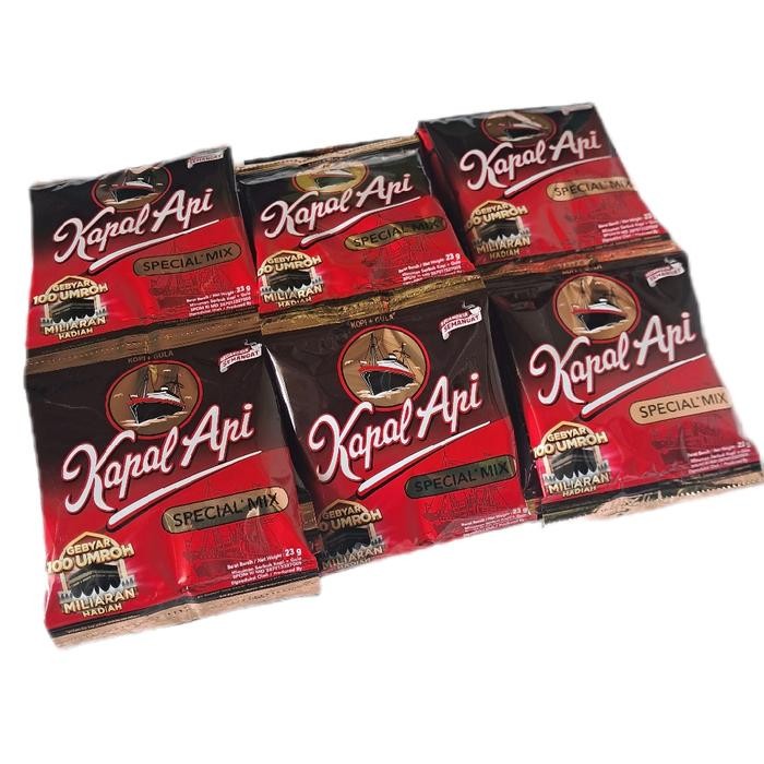 

Kopi Kapal Api Mix Special 23gr - 30 Sachet, Rasa Kopi Hitam Autentik - Robusta Bubuk Coffee