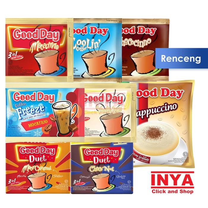 

Good Day 3in1 Instant Coffe Renceng - Kopi Instan