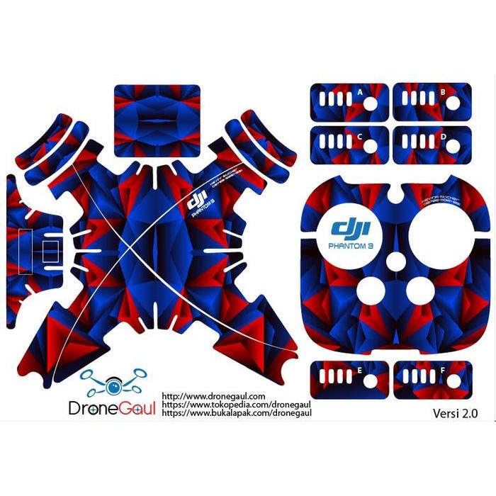 STICKER DRONE DJI PHANTOM 3 PRO ABSTRAK 14