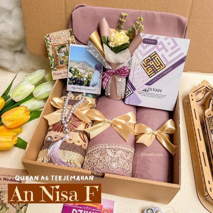 

HAMPERS MUKENA WANITA KADO PRAYER SET FEMALE HADIAH ALAT SOLAT WANITA SET SESERAHAN KADO ISTRI