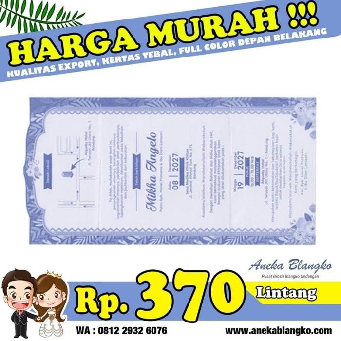 Hot Sale Blangko Undangan Pernikahan Lintang 59