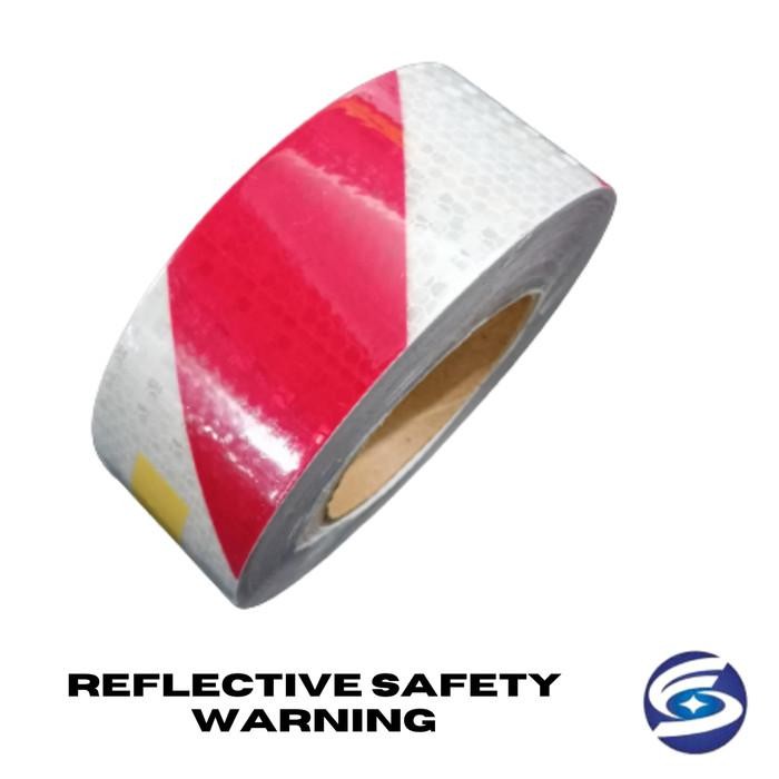 

Bisa E-Faktur! Sticker Scotchlite Reflective Merah Putih / Police Line Safety Warning