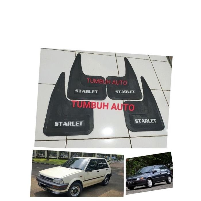 Mud Guard Kepet Karpet Lumpur Roda 2 Biji Universal Toyota Starlet Kotak Kapsul 1.0 1.3