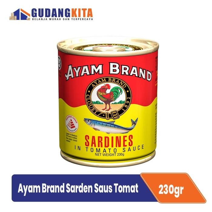 

READY AYAM BRAND SARDEN SAUS TOMAT KALENG 230G - SARDINES IN TOMATO SAUCE