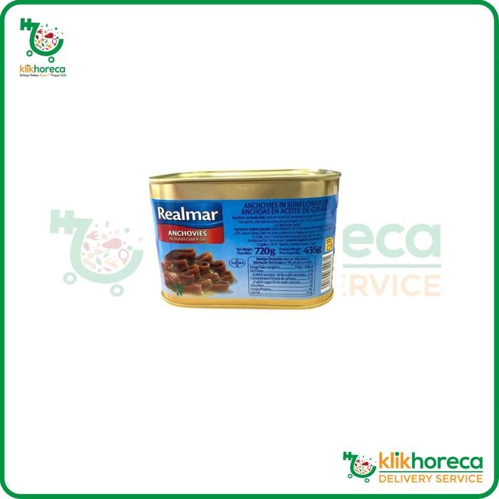 

READY REALMAR FILLET ANCHOVIES DALAM MINYAK BUNGA MATAHARI 720G - IKAN TERI BERKUALITAS