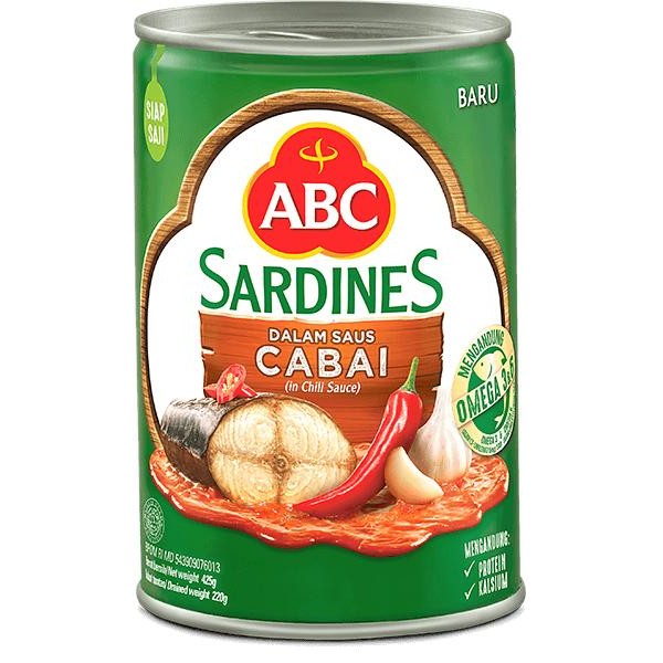 

READY SARDEN ABC KALENG BESAR 425 GR - SARDEN SAUS TOMAT ENAK MURAH