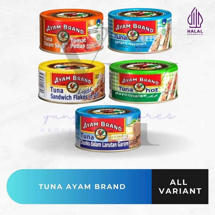 

READY AYAM BRAND TUNA SANDWICH FLAKES 160 GR - TUNA KALENG VARIASI RASA (OIL, CHILI, TOMATO)