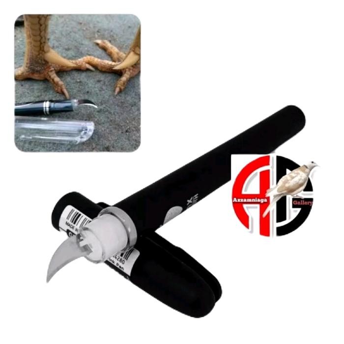 

Pisau Raut Jalu Ayam Model Bolpain Pratktis - Warna Random Knife