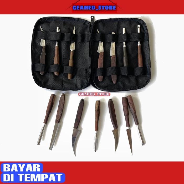 

Pisau Garnish Ukir Buah Dan Sayur Pisau Garnish Hias Tumpeng Plus Dompet Isi 7 Stainless Steel