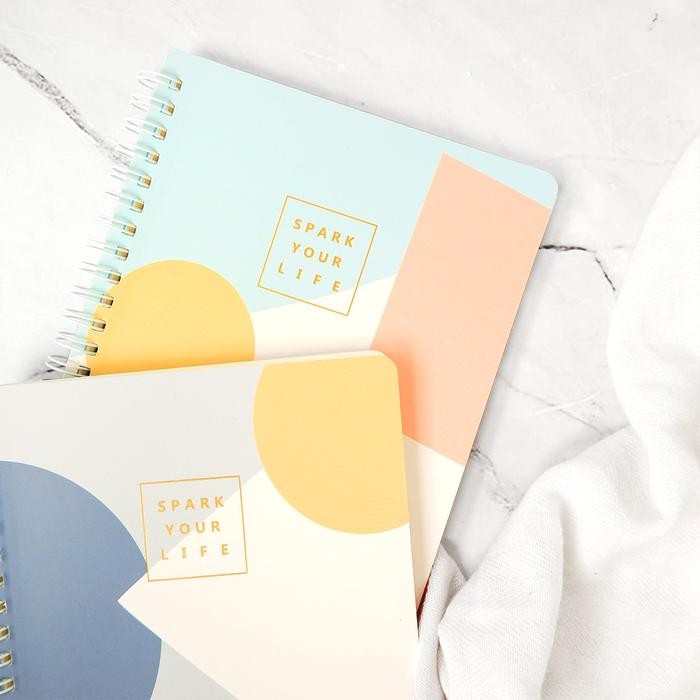 

[CREATIV] Scandinavia Spiral Ruled Notebook Buku Tulis Sekolah A5 B5 CREATIV