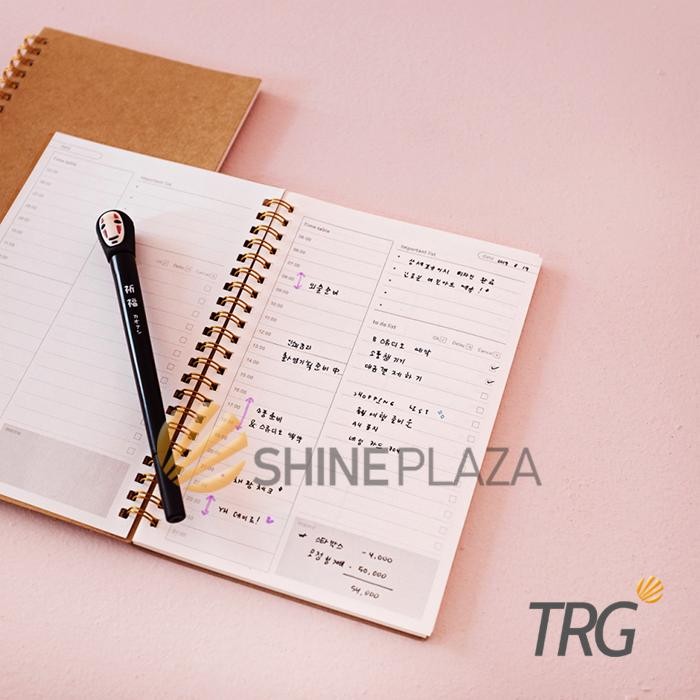 

Buku Tulis Catatan A5 TRG - Kraft Cover Spiral Daily Planner Notebook Paper
