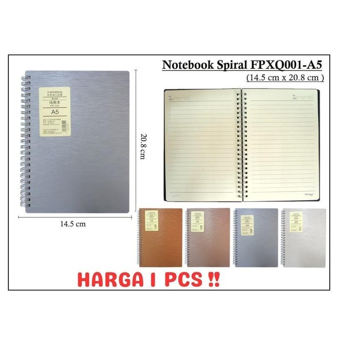 

Deli LA560 Spiral Notebook Retro Buku Catatan Ukuran A5 Isi 60 lembar