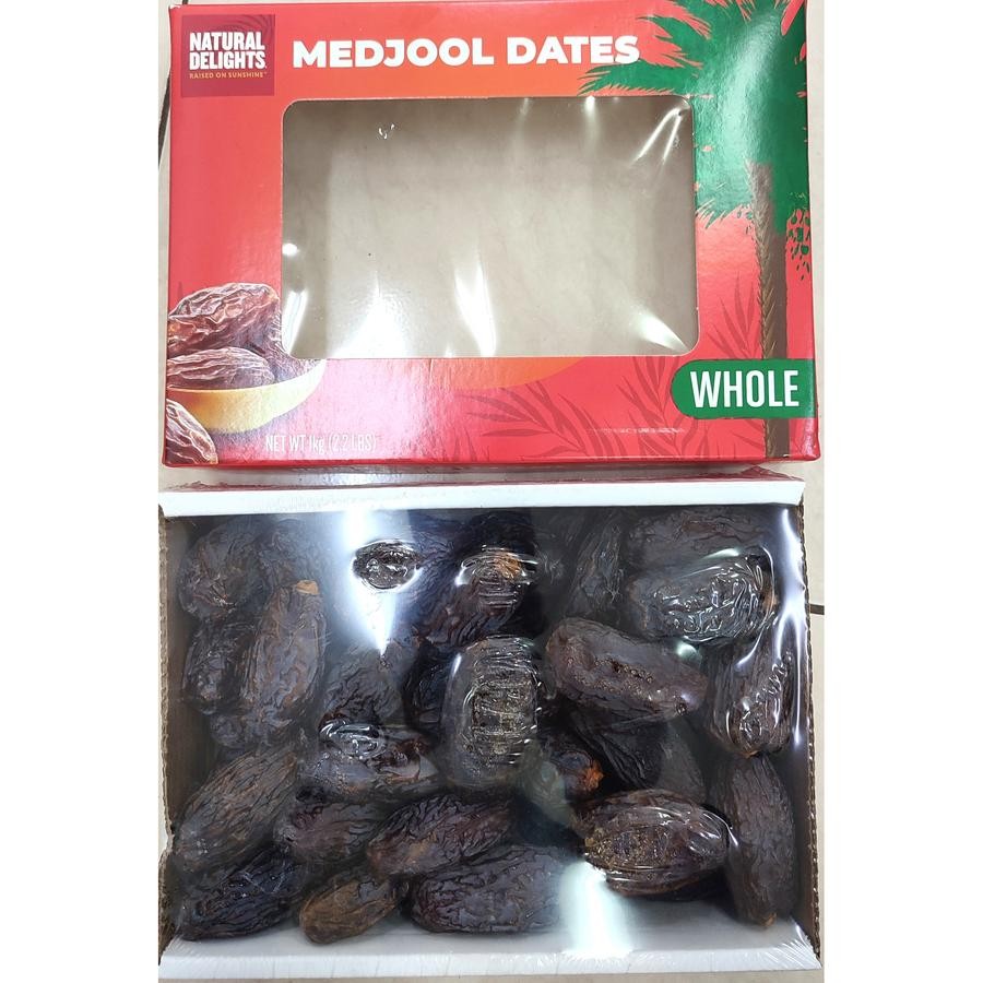 

Kurma Medjool-Medjoul dates-Natural Delights 1 kg kemasan Dus