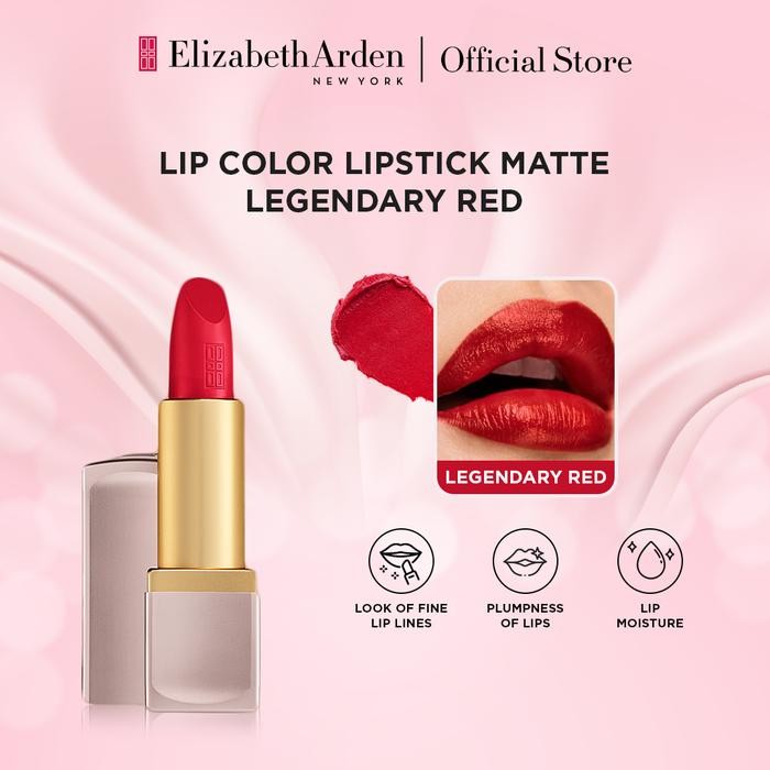 (Allthebest) Elizabeth Arden Lip Color Lipstick Matte - LEGENDARY RED