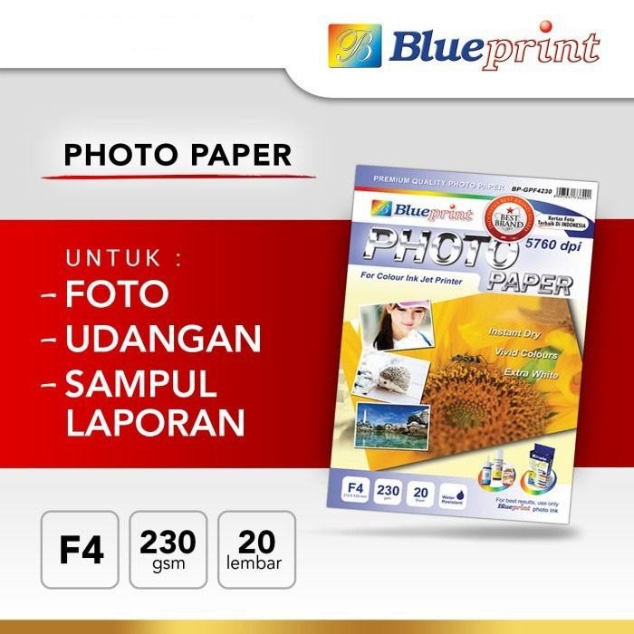 

Blueprint BP-GPF4230 Photo Paper F4 230gsm - Kertas Foto
