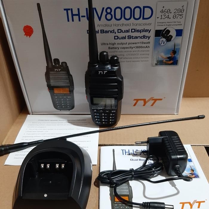 HANDY TALKIE HT TYT UV8000D DUAL BAND POWER 10 WATT
