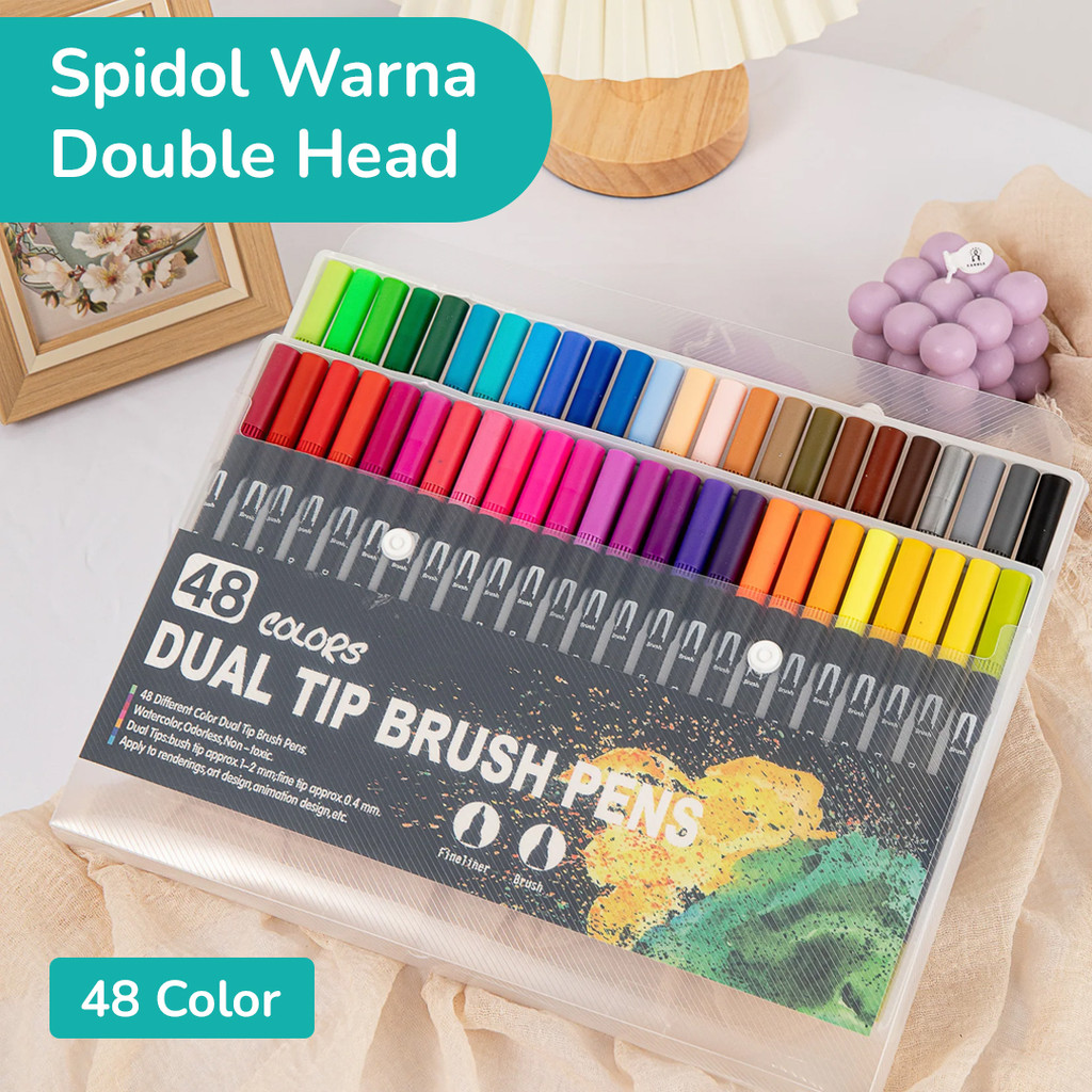 

Kolorowy Spidol Double Head Drawing Pen Fine Art Watercolor Set - MKB