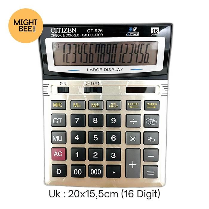 

Kalkulator Citizen CT926 - Kalkulator Besar - Kalkulator 16 Digit