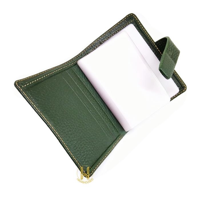Limited Dompet Kartu Album Kulit Asli - Dompet Wanita Minimalis - Cerry Jourdan - Hitam - Hijau -