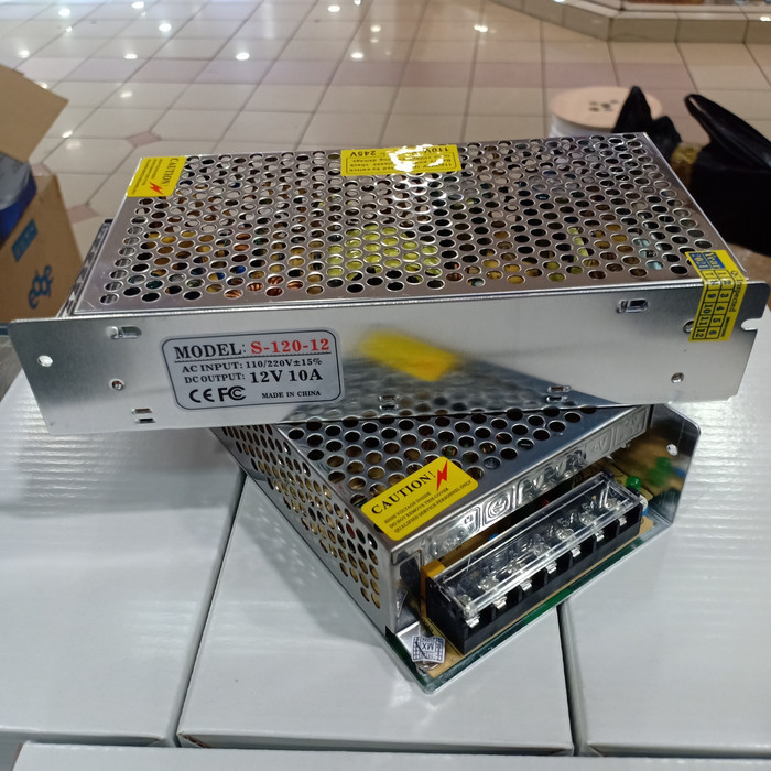 POWER SUPPLY ADAPTOR SWITCHING 12V 10A / TRAFO 12 VOLT 10 AMPERE