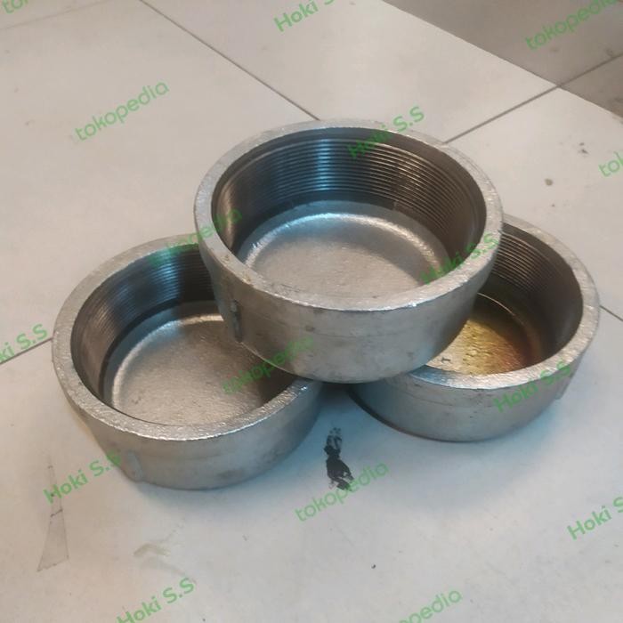 ready Dop / End Cap Galvanis Drat 3" inch