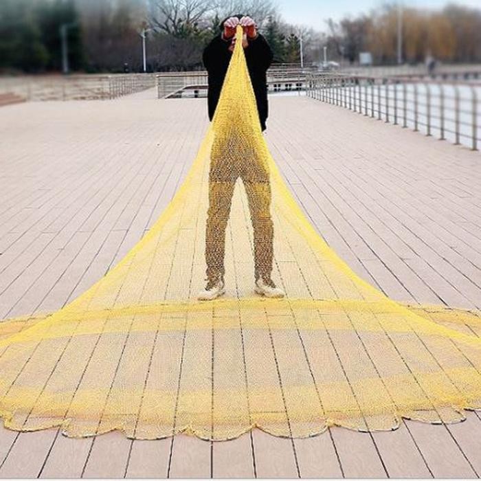 Fishing Net Jala Ikan Jaring Lempar Tanpa Ring Nelayan - Jaring Bagus