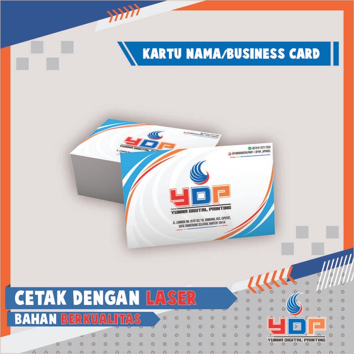 

Baru Kartu Nama Business Card Satu Sisi Plus Laminasi - Cetak Profesional