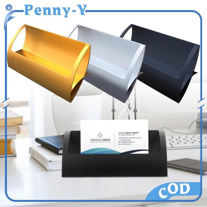 

Baru Tempat Kartu Nama Metal Meja Business Card Holder Kuat dan Elegan