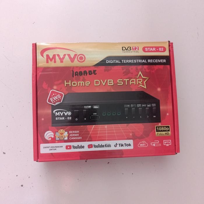 STB Set Top Box Siaran TV Digital DVB-T2 MYVO STAR-02