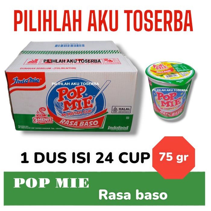 

Mie Instant POP MIE Rebus Rasa BASO - ( Harga 1 DUS )